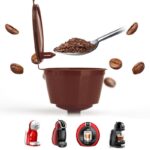 Επαναχρησιμοποιήσιμο Φίλτρο Κάψουλας Καφέ Για Dolce Gusto Με Κουτάλι Βούρτσα