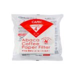 Cafec Abaca+ Κωνικά Χάρτινα φίλτρα Καφέ AC4-100W 4 φλιτζάνια 100 τεμάχια Λευκό